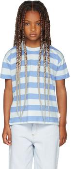 推荐蓝色 & 白色 Medium Stripes 儿童 T 恤商品
