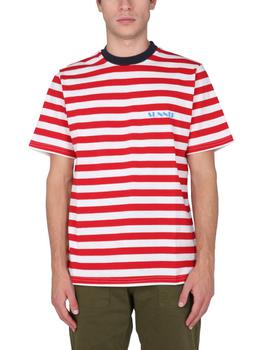 SUNNEI | Sunnei Striped Crewneck T-Shirt商品图片,5.3折