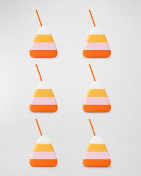 商品Packed Party | Candy Corn Halloween Sippers, Set of 6,商家Neiman Marcus,价格¥540图片