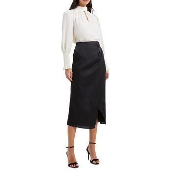 French Connection Women's Inu Satin Midi Skirt