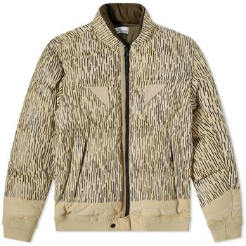 stone island羽绒服是什么牌子, Stone Island | Stone Island Reflective Rain Camo Down Bomber Jacket商品图片 6.9折
