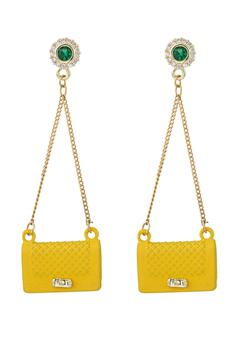 Eye Candy LA | Ella Purse Earrings - Yellow商品图片,5折×额外8.5折, 额外八五折