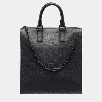 [二手商品] Louis Vuitton | Louis Vuitton Black Leather Monogram Empreinte Sac Plat Messenger Crossbody Bag 