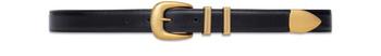 Celine | Western 25毫米光滑牛皮革腰带，配elegant饰带商品图片,额外9.5折, 额外九五折