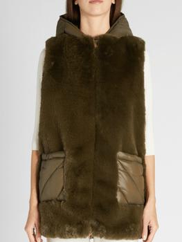 Marella, Marella | Marella CANTER Green Faux Fur Gilet 645607252 001商品图片 满$250减$20, 满减