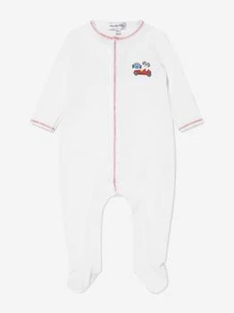 Magnolia Baby | Baby Boys Grand Prix Embroidered Babygrow Set in White,商家Childsplay Clothing,价格¥293