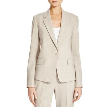 Theory | Theory Womens Gabe N Virgin Wool Notch Collar One-Button Blazer 2.5折, 满$150享8.5折, 满折
