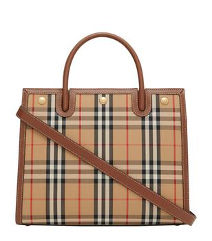 burberry tote, Burberry | Small Vintage Check Title Tote Bag商品图片 