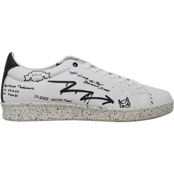 推荐Replay Century Graffiti OFF WHT BLACK  RZ3L0008L Men's商品