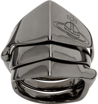 Vivienne Westwood | Gunmetal Knuckleduster Ring商品图片,