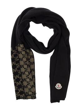 Moncler | Moncler Logo Patch Scarf商品图片,7.6折