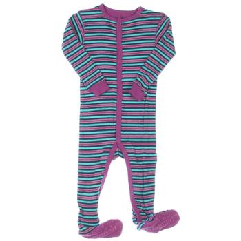 商品Petit Lem | Petit Lem Infant Girls Striped Footed Pajamas,商家BHFO,价格¥79图片