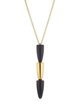 商品Vhernier | Calla 18K Rose Gold & Ebony Pendant Necklace,商家Saks Fifth Avenue,价格¥59386图片
