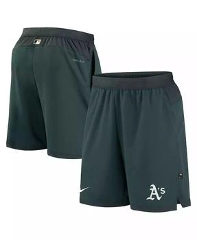 NIKE | Men's Green Oakland Athletics Authentic Collection Flex Vent Performance Shorts,商家Macy's,价格¥456