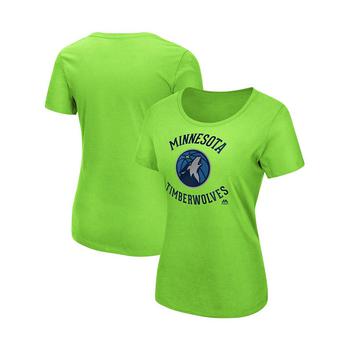 Majestic, Majestic | Women's Green Minnesota Timberwolves The Main Thing T-shirt商品图片 7.3折