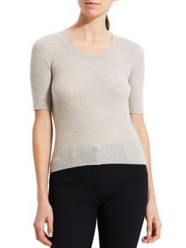 Theory | Wool Short Sleeve Sweater商品图片,4.9折×额外7.5折, 额外七五折