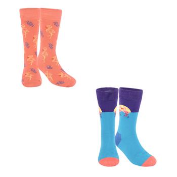 商品Happy Socks | Flamingo socks pack of 2 in orange and blue,商家BAMBINIFASHION,价格¥114图片