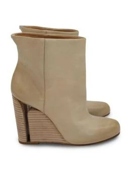 推荐Maison Margiela Wedge Boots In Beige Leather Heels Pumps商品