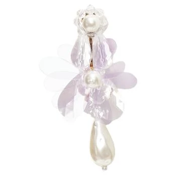 [二手商品] Simone Rocha | Simone Rocha Plastic Flower Drop Faux Pearl Pin Earrings,商家Premium Outlets,价格¥3312