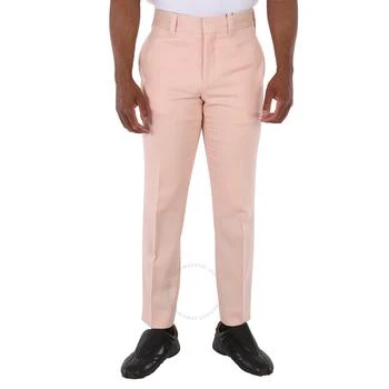 Burberry | Men's Blush Pink Check Side Stripe Trousers,商家Jomashop,价格¥2048