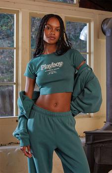 Playboy | By PacSun Teal Raglan T-Shirt商品图片,
