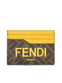 芬迪男包真假, Fendi | Fendi Logo Printed Card Holder商品图片 8.6折