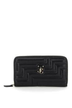 推荐Jimmy choo zip around quilted nappa wallet商品