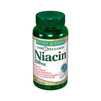 推荐Natures Bounty Time Release Niacin 250 Mg Capsules - 90 Ea商品
