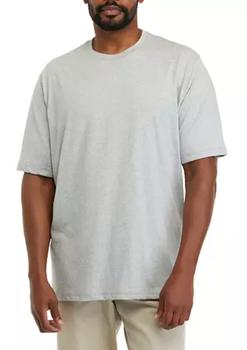 推荐Big & Tall Short Sleeve Jaspe Crew Neck T-Shirt商品