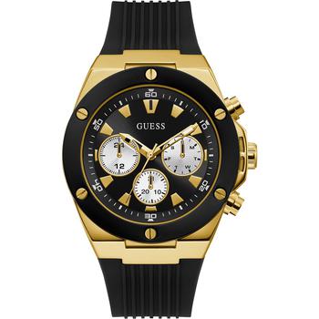 推荐Men's Black Silicone Strap Watch 46mm商品