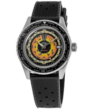 MIDO | Mido Ocean Star Decompression Worldtimer Black Dial Rubber Strap Men's Watch M026.829.17.051.00 6.4折
