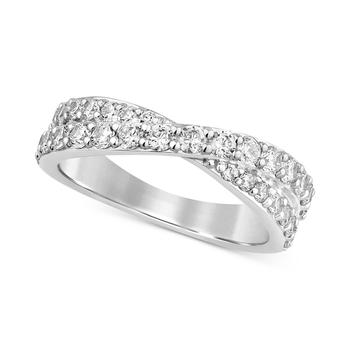 商品Diamond Crossover Ring (1 ct. t.w.) in 14k White Gold,商家Macy's,价格¥13316图片