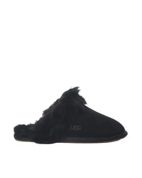 UGG | Scuff Sis Slippers In Shearling With Fur Trim 