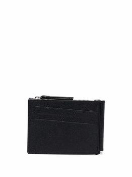 MAISON MARGIELA | Money clip wallet in pebbled leather商品图片,