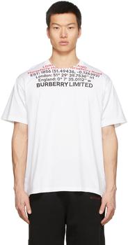 男装burberry t恤, Burberry | 白色 Jensen T 恤商品图片 