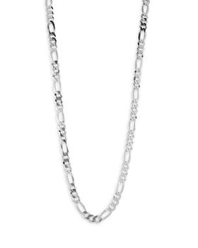 商品Sterling Silver Figaro Chain Necklace 7mm图片