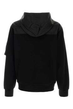 パーカー・フーディ PRADA Black cotton blend sweatshirt (UJL04CSOOO11JE F0806) Prada BLACK COTTON BLEND SWEATSHIRT - BeyondStyle