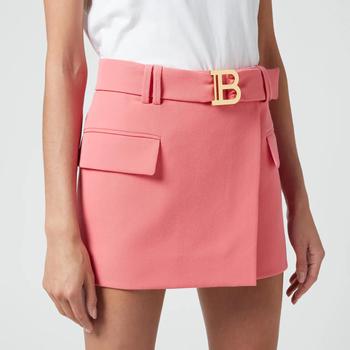 推荐Balmain Women's Short Low-Rise Belted Gdp Skirt商品
