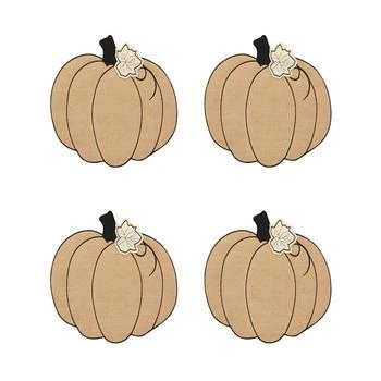 Elrene | Burlap Pumpkin Placemat, Set of 4,商家Macy's,价格¥209