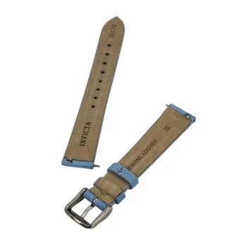 推荐Invicta Light Blue 16 mm Wide Genuine Leather Strap商品