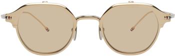 thom browne眼镜, Thom Browne | 金色 TB812 太阳镜商品图片 