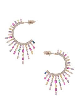 Eye Candy LA | 18K Goldplated & Crystal Drop Earrings商品图片,5折