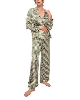 Eberjey | Inez Printed Washable Silk Long Pajama Set,商家Bloomingdale's,价格¥1526