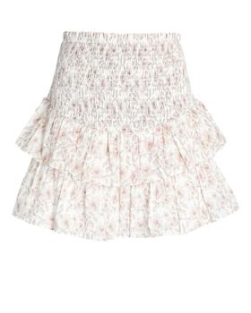 推荐Intermix Mariah Ruffled Floral Voile Mini Skirt商品