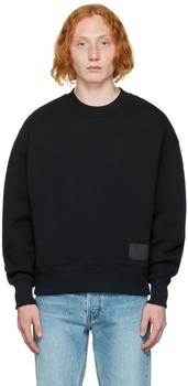 AMI | Black Cotton Sweatshirt商品图片,独家减免邮费