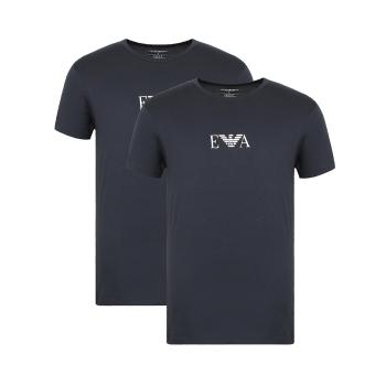 Emporio Armani | EMPORIO ARMANI 男深蓝短袖内衣（两件装） 111267-CC715-27435商品图片,满$100享9.5折, 满折