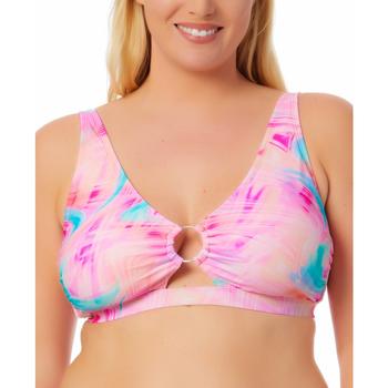 California Waves | Size Tie-Dyed Bikini Top, Created for Macy's商品图片,4折