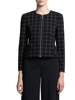 Theory怎么样, Theory | Grid Peplum Zip Jacket商品图片 2.7折起