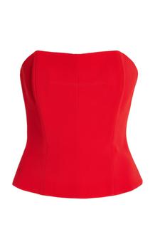 推荐David Koma - Women's Strapless Cady Bustier - Red - Moda Operandi商品