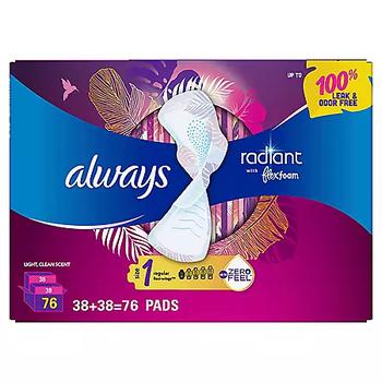 商品Always | 日用液体卫生巾，1号，76片,商家Sam's Club,价格¥115图片